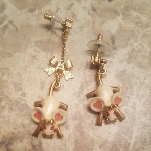 Betsey Johnson Mouse Earrings